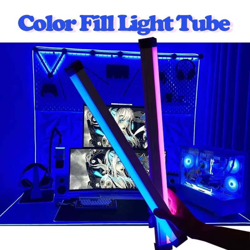 RGB USB cijevna svjetiljka, ručno puno svjetlo 17cm/32cm
