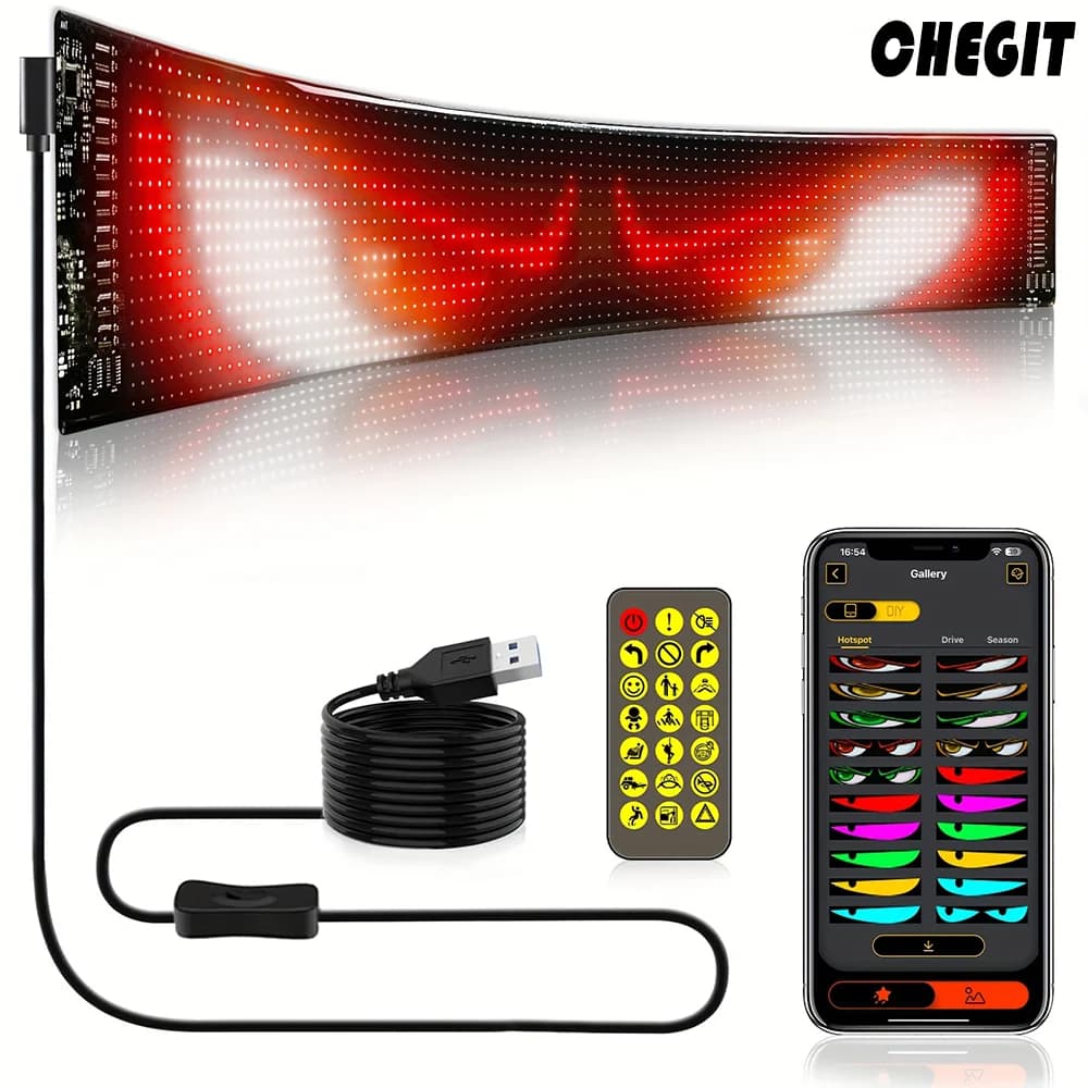 LED matricni pixel panel, programabilni natpis s Bluetooth upravljanjem putem aplikacije
